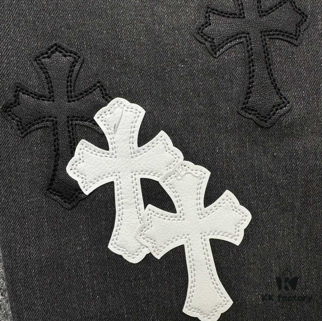 Chrome Hearts｜Chrome Hearts 24SS VIP Custom Black and White Patch Denim Jeans