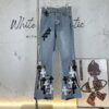 Chrome Heart | KL008 Heavy Craft Mule Hair and Patchwork Flared Denim Jeans