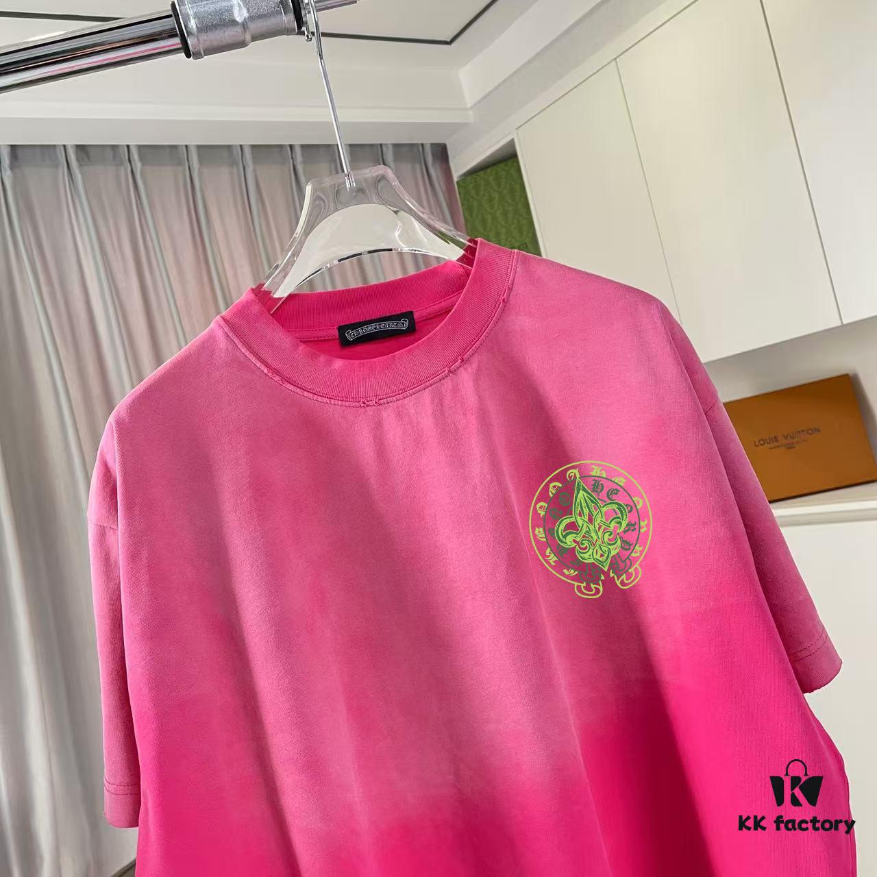 CH Crocodile 2025 Summer New Arrival Distressed Washed Ripped Monkey Spray Buddha Cross Print Short Sleeve T-Shirt Custom 320g Fabric Unisex