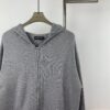 Chrome Hearts CH Cross Classic Heavy Embellished Zip-Up Knit Hooded Sweater Coat