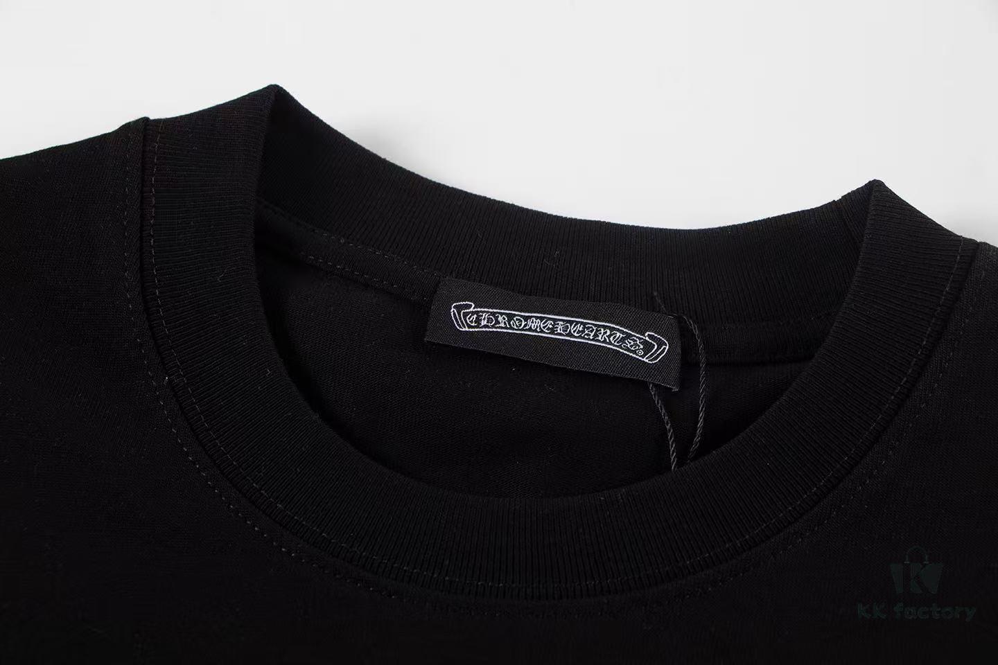 2025 New Croxx Heart Metal Rhinestone Embellished Short Sleeve T-Shirt