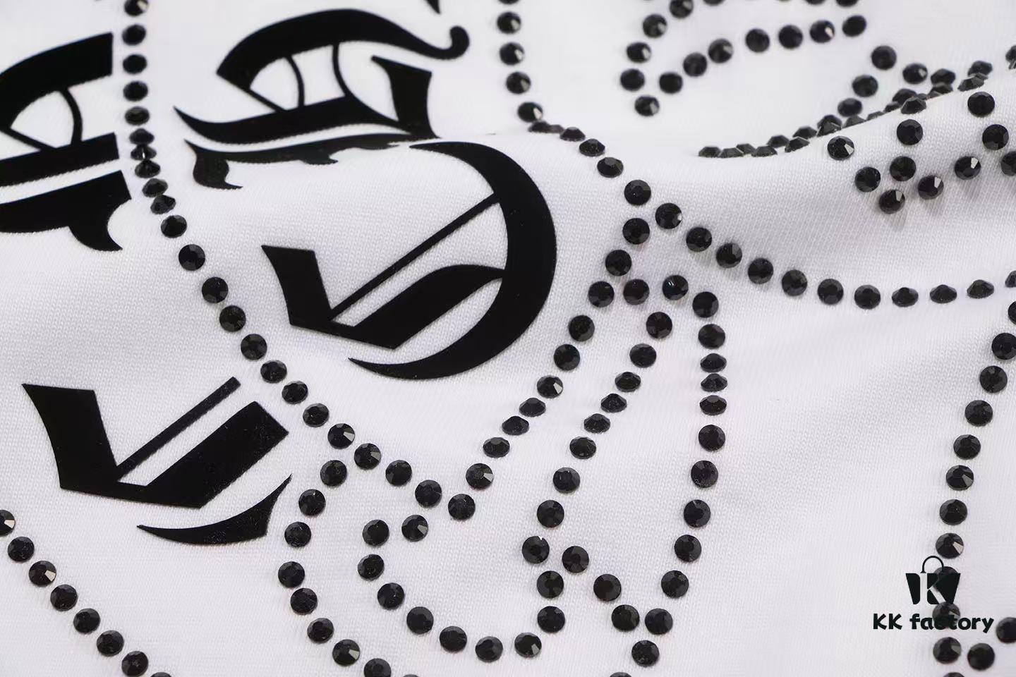 2025 New Croxx Rhinestone Embellished Short Sleeve T-Shirt