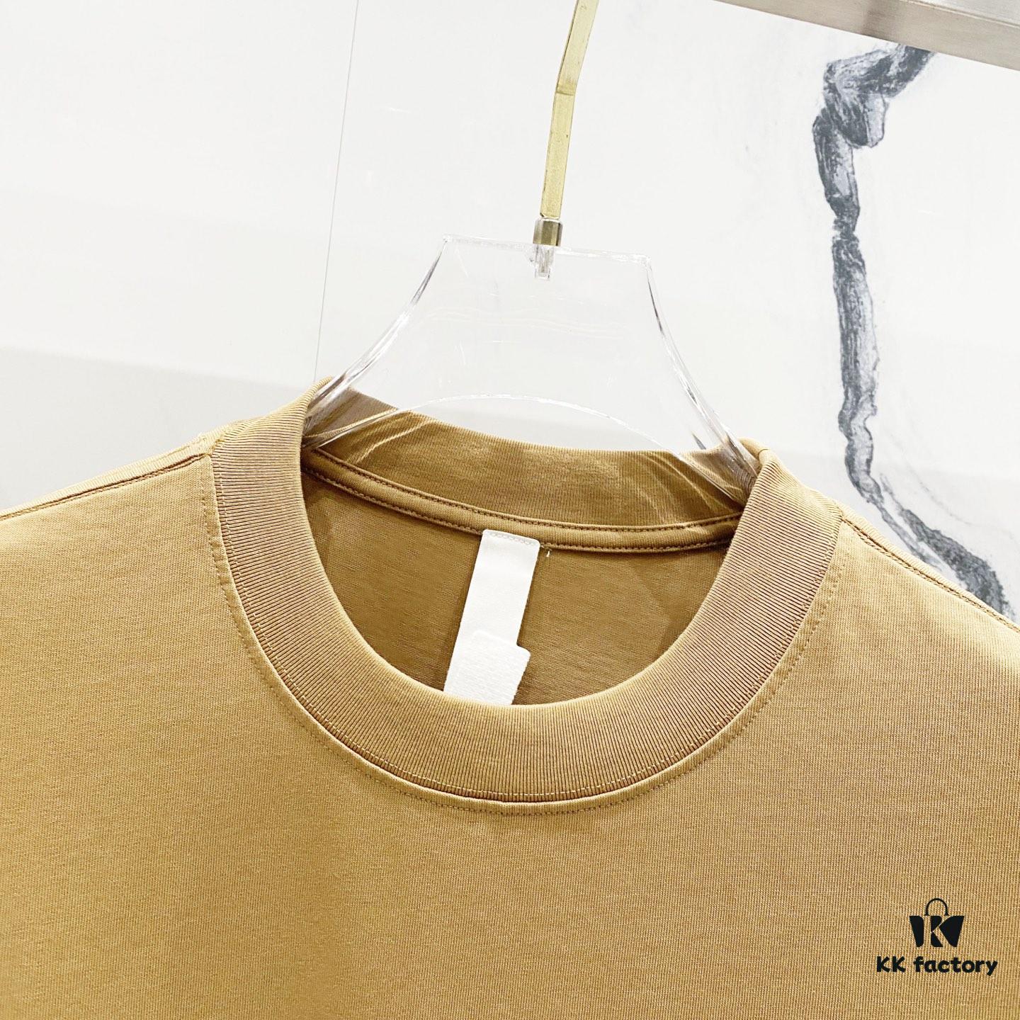 Chrome Hearts 320g Washed Short Sleeve T-Shirt with Leather Sanskrit Mantra and Colorful Cross Logo Front and Back