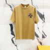 Chrome Hearts 320g Washed Short Sleeve T-Shirt with Graffiti Cross Sanskrit Logo Front and Back Print
