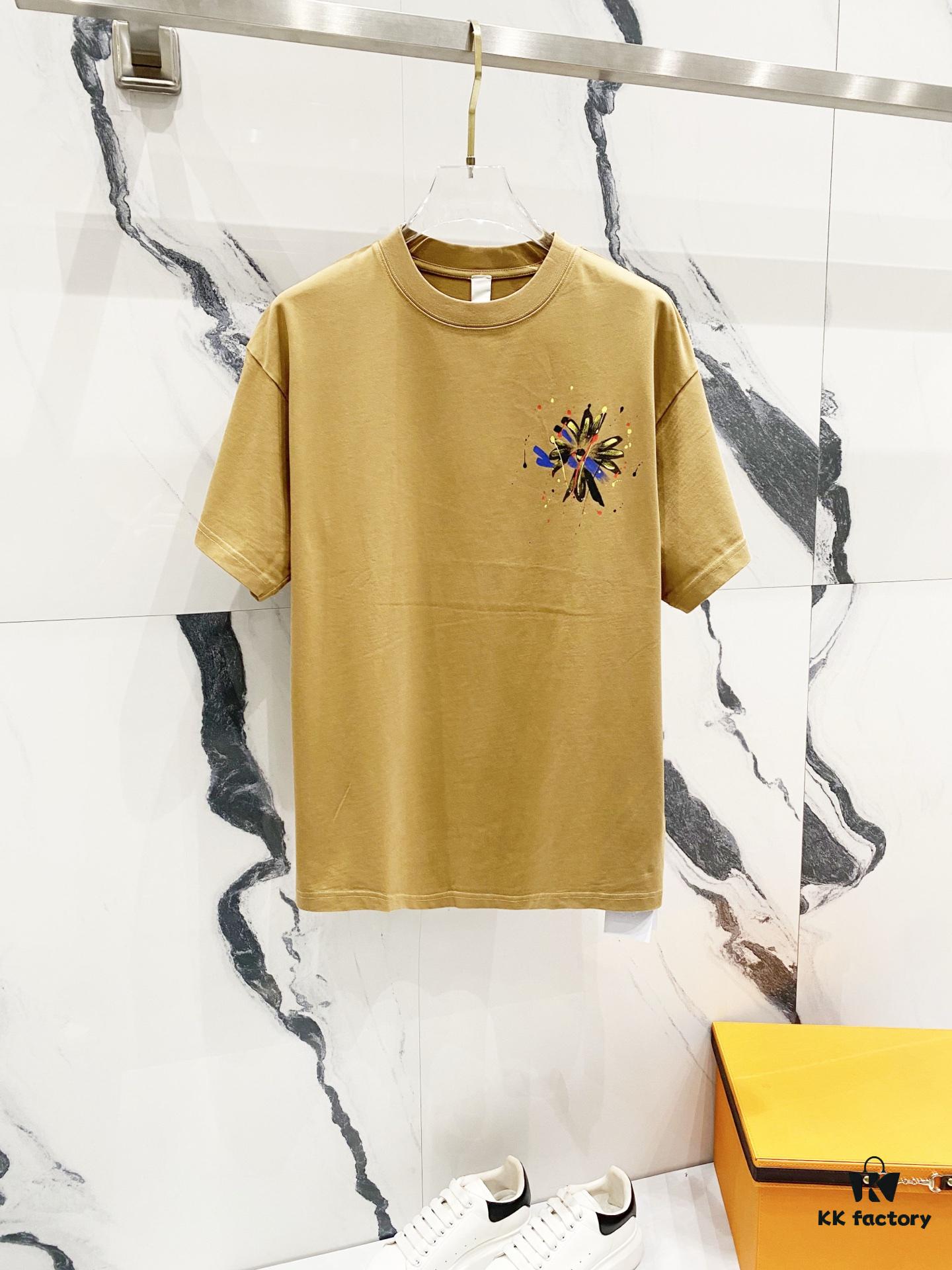 Chrome Hearts 320g Washed Short Sleeve T-Shirt with Graffiti Cross Sanskrit Logo Front and Back Print