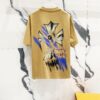 Chrome Hearts 320g Washed Short Sleeve T-Shirt with Graffiti Cross Sanskrit Logo Front and Back Print