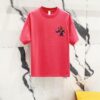 Chrome Hearts 320g Washed Short Sleeve T-Shirt with Graffiti Cross, Sanskrit Logo and Front Back Print Design
