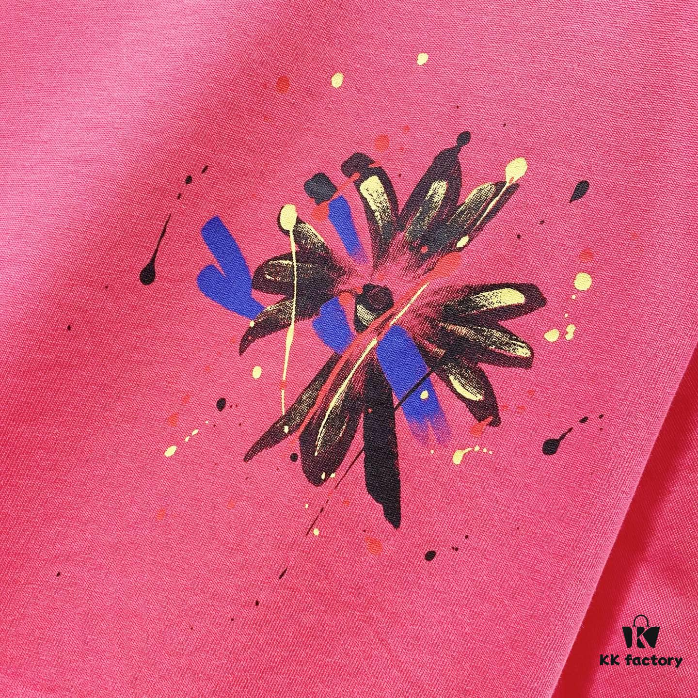 Chrome Hearts 320g Washed Short Sleeve T-Shirt with Graffiti Cross, Sanskrit Logo and Front Back Print Design