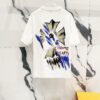 Chrome Hearts 320g Washed Short Sleeve T-Shirt with Graffiti Cross Sanskrit Logo Front and Back Print
