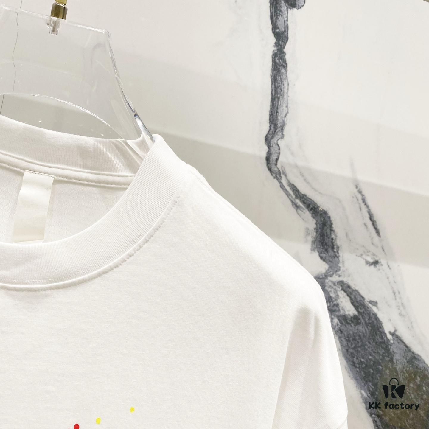 Chrome Hearts 320g Washed Short Sleeve T-Shirt with Graffiti Cross Sanskrit Logo Front and Back Print