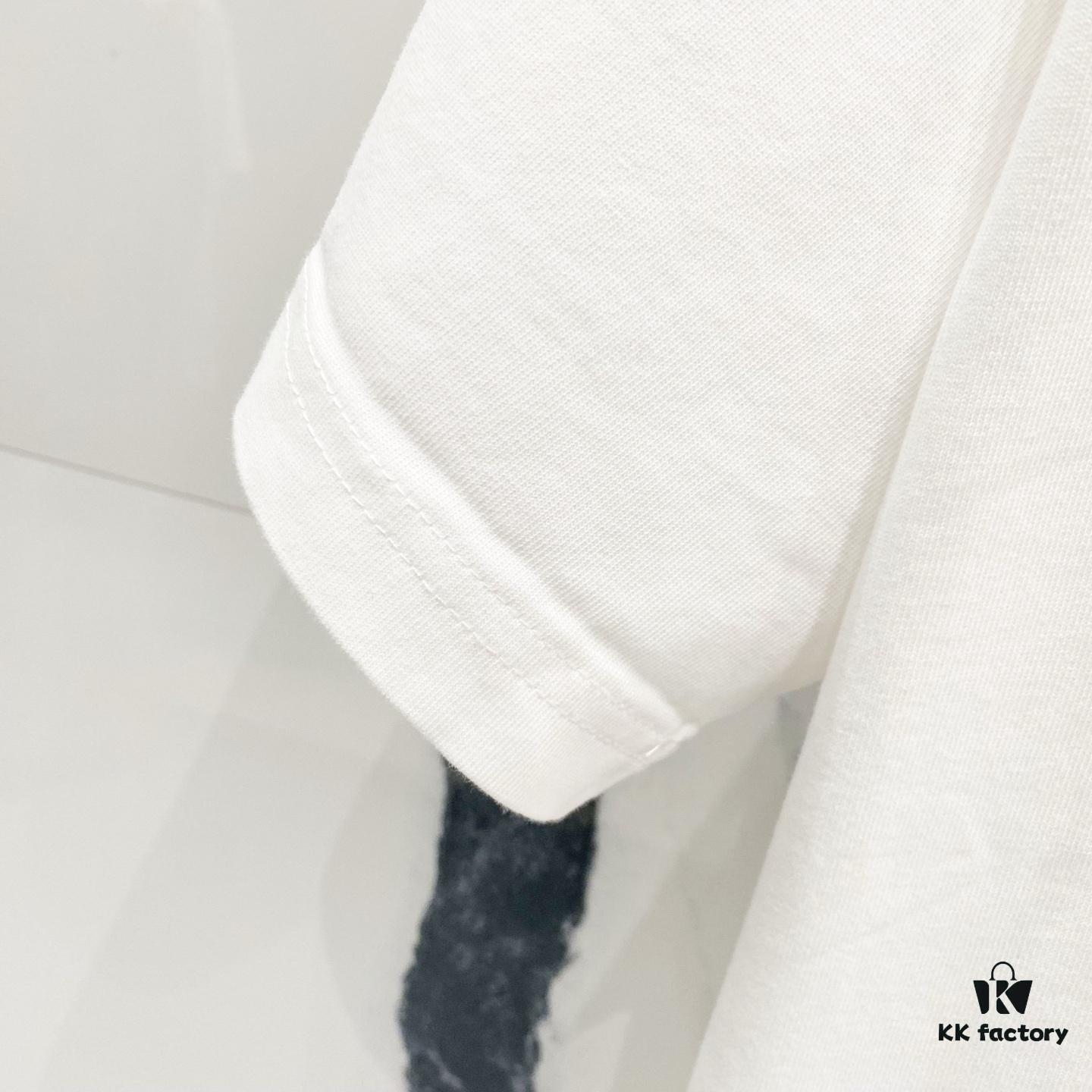 Chrome Hearts 320g Washed Short Sleeve T-Shirt with Graffiti Cross Sanskrit Logo Front and Back Print