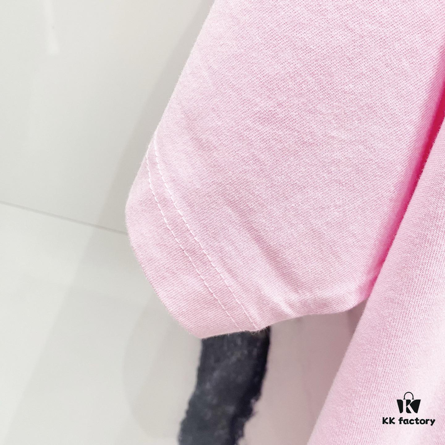 Chrome Hearts 320g Washed Cotton Short Sleeve T-Shirt with Sanskrit Logo and Cross Embroidery