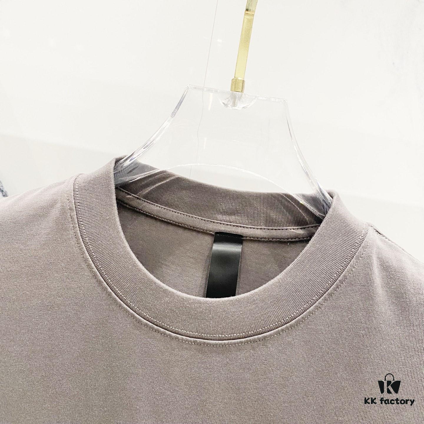 Chrome Hearts 320g Washed Short Sleeve T-Shirt with Front and Back Colorful Cross Sanskrit Logo Print