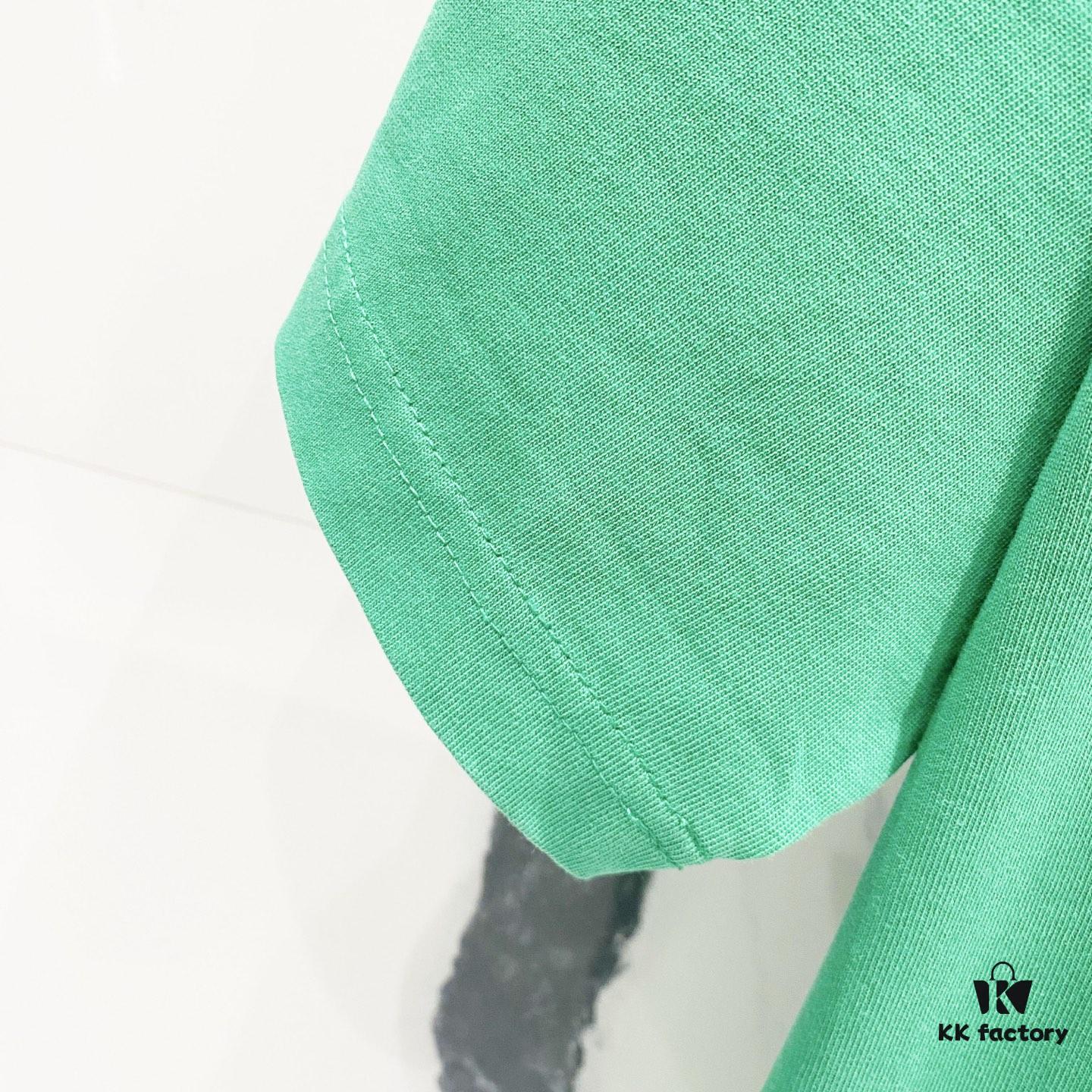 Chrome Hearts 320g Washed Short Sleeve T-Shirt with Front and Back Colorful Cross Sanskrit Logo Print