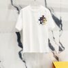 Chrome Hearts 320g Washed Short Sleeve T-Shirt with Front and Back Colorful Cross Sanskrit Logo Print