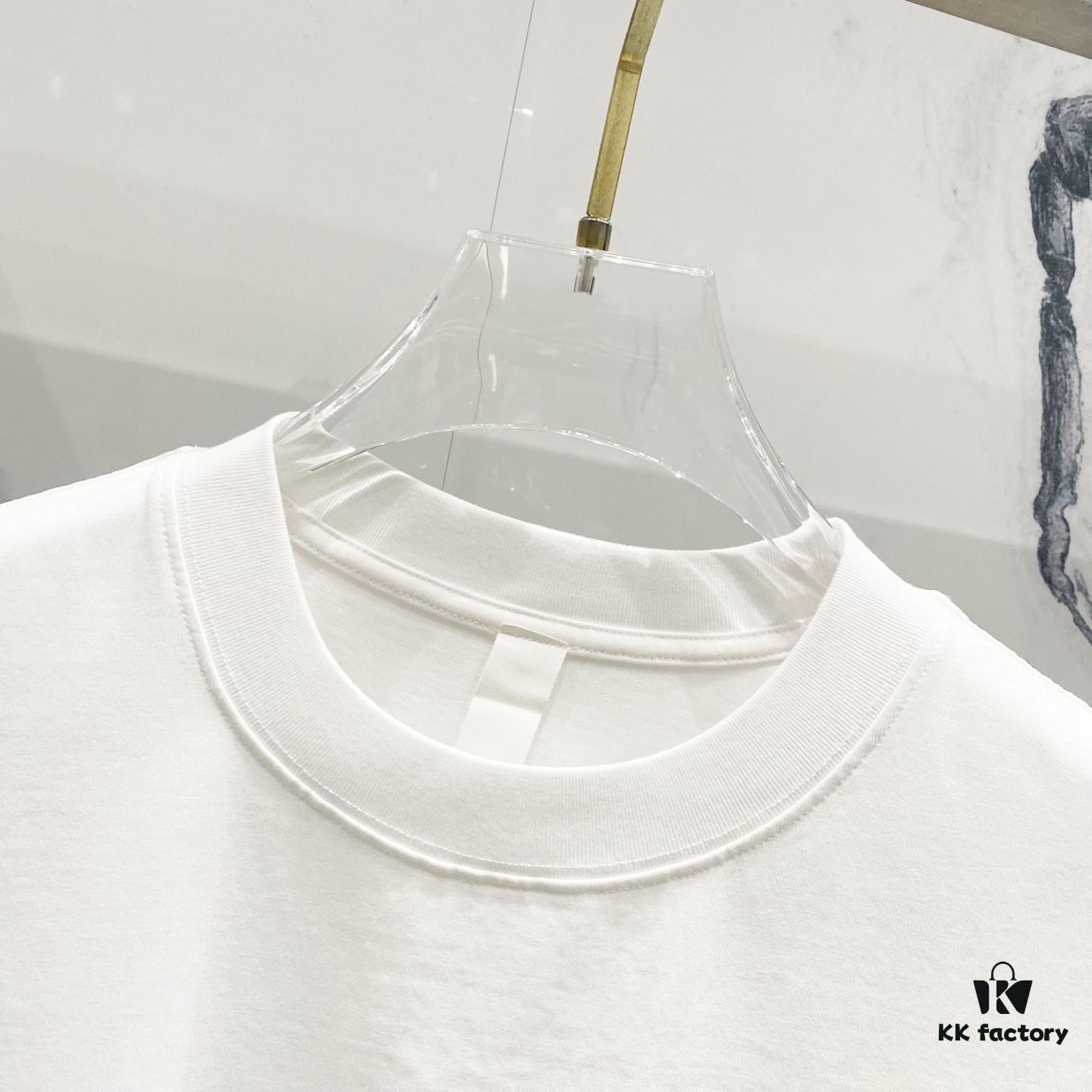 Chrome Hearts 320g Washed Short Sleeve T-Shirt with Front and Back Colorful Cross Sanskrit Logo Print