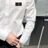 Stone Island Long-Sleeve Shirt with Ergonomic 3D Tailoring, Hidden Placket, and Cotton-Bamboo Fiber Fabric