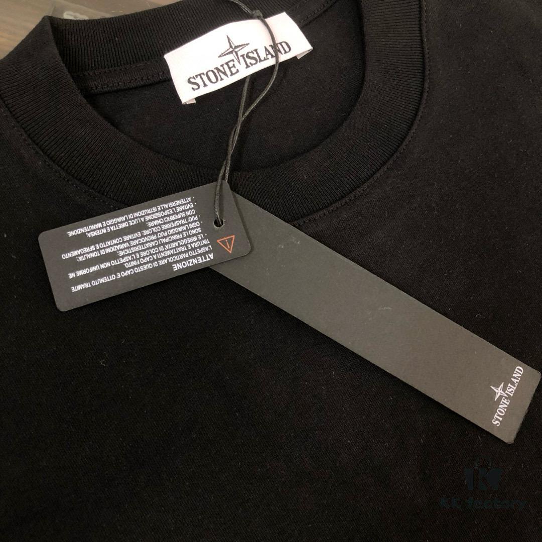 A⭐️Stone Island Latest Couple Round-Neck Short-Sleeve T-Shirt, High-Quality Fashionable and Comfortable Unisex Tee with Custom Compass Embroidered Logo, Breathable Imported Fabric