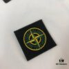 A⭐️Stone Island Latest Couple Round Neck Short Sleeve T-Shirt - Fashionable and Comfortable Unisex Tee with Custom Compass Embroidered Logo