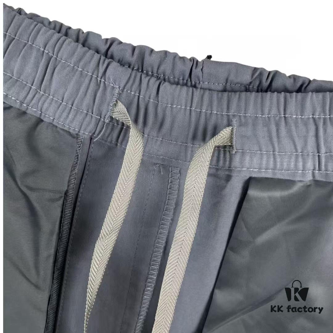 STONE ISLAND 23SS Compass Dual-Pocket Elastic Waist Cargo Pants - Lightweight Stretch Cotton Canvas with Brushed Finish