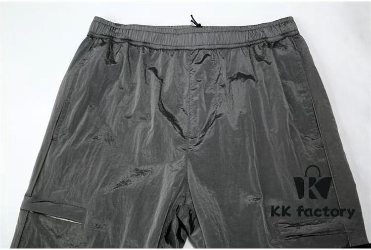 STONE ISLAND Metal Nylon Lightweight Quick-Dry Waterproof Pants Men's and Women's Tailored Jogger Trousers