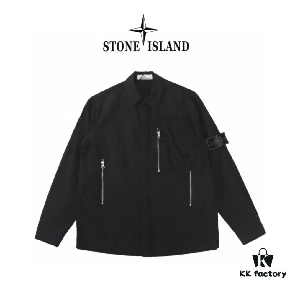 Stone Island Shadow Project 21SS Shadow Black Label Shirt Jacket - Original Surplus Stock
