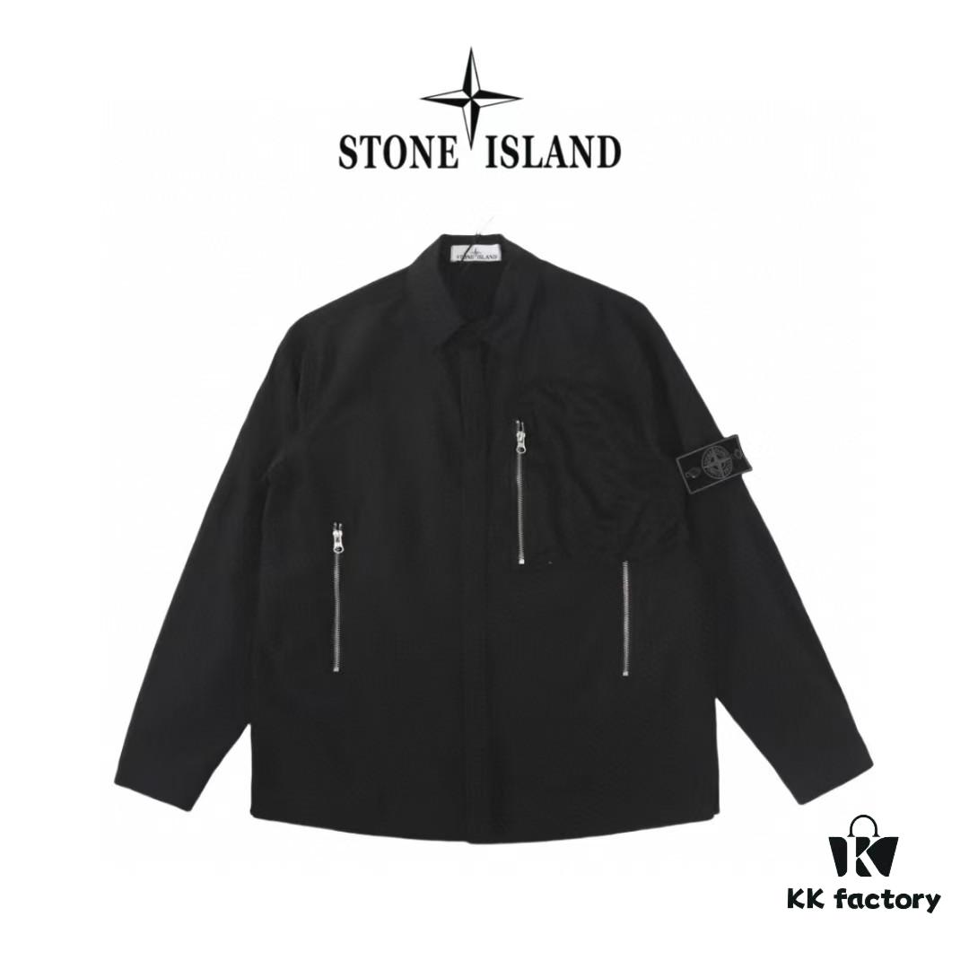 Stone Island Shadow Project 21SS Shadow Black Label Shirt Jacket - Original Surplus Stock