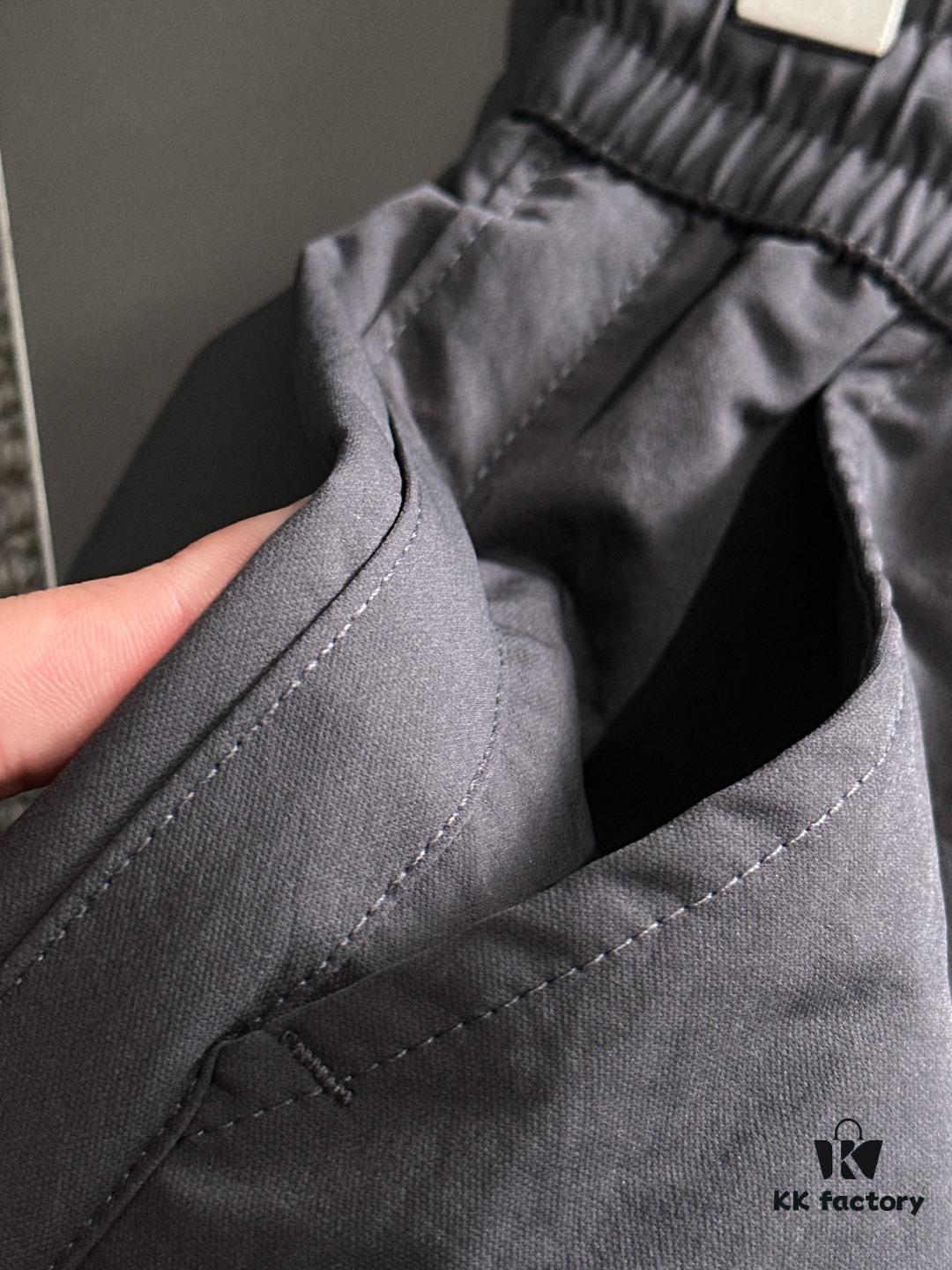 Stone Island 2025 Spring/Summer New Elastic Waist Casual Pants, Lightweight Custom Fabric, Breathable and Comfortable, Exquisite Details, Brand Design Concept, High Quality, Soft and Smooth Touch