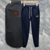 Stone Island SS Showpiece Slim-Fit Sport Pants with Minimalist Logo, Premium Fabric from Domestic OEM Factory, 360g Weight, Universally Flattering Cut