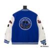 Stone Island 24FW Premium Sheep Plush and PU Leather Baseball Jacket with Embroidered Back Logo