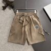 High-End Stone Island 2025 Spring/Summer New Elastic Waist Casual Shorts, Premium Custom Fabric, Breathable and Comfortable, Exquisite Details, Brand Design Concept, Soft and Smooth Texture, Excellent Fit and Tailoring