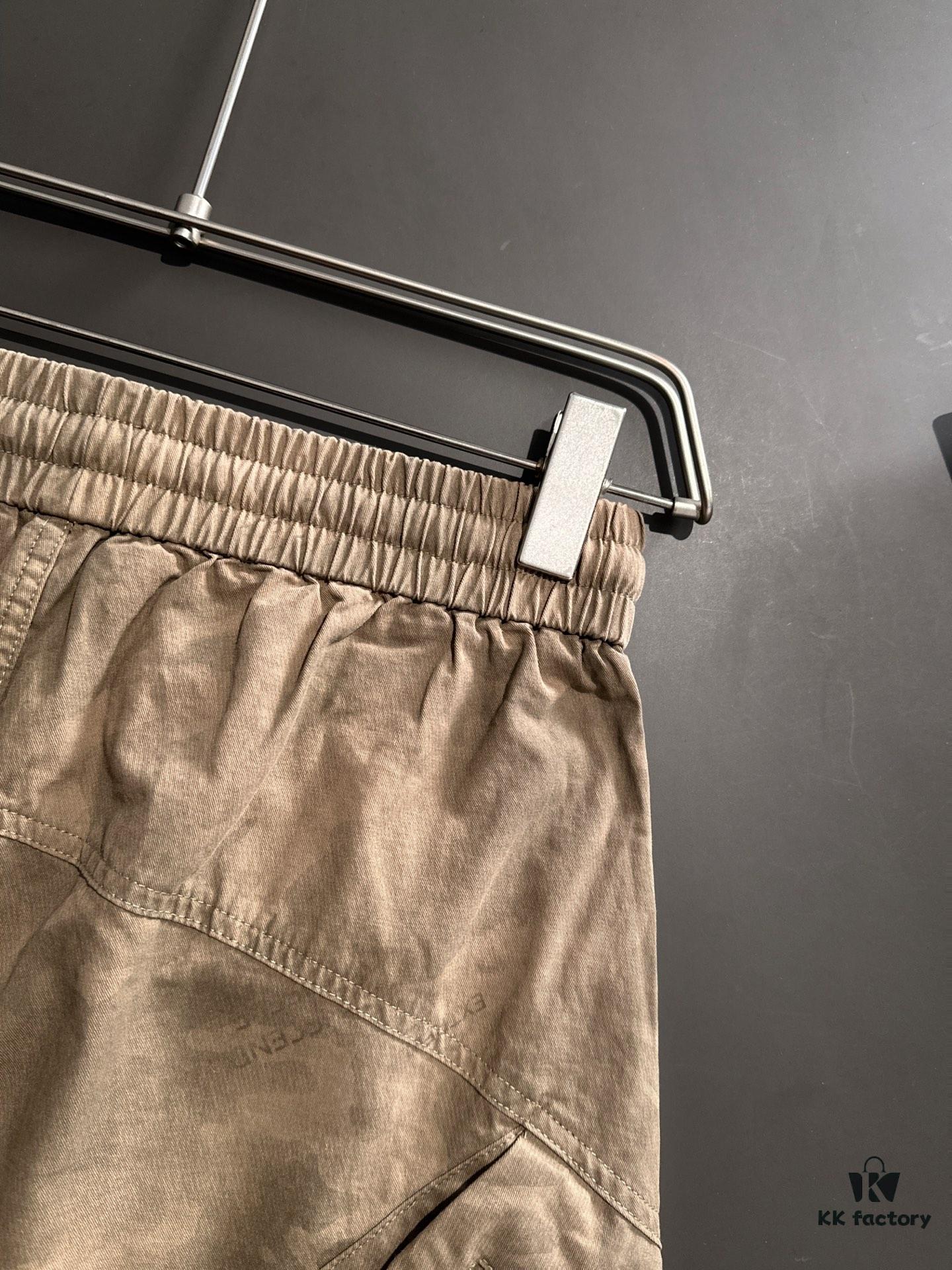 High-End Stone Island 2025 Spring/Summer New Elastic Waist Casual Shorts, Premium Custom Fabric, Breathable and Comfortable, Exquisite Details, Brand Design Concept, Soft and Smooth Texture, Excellent Fit and Tailoring