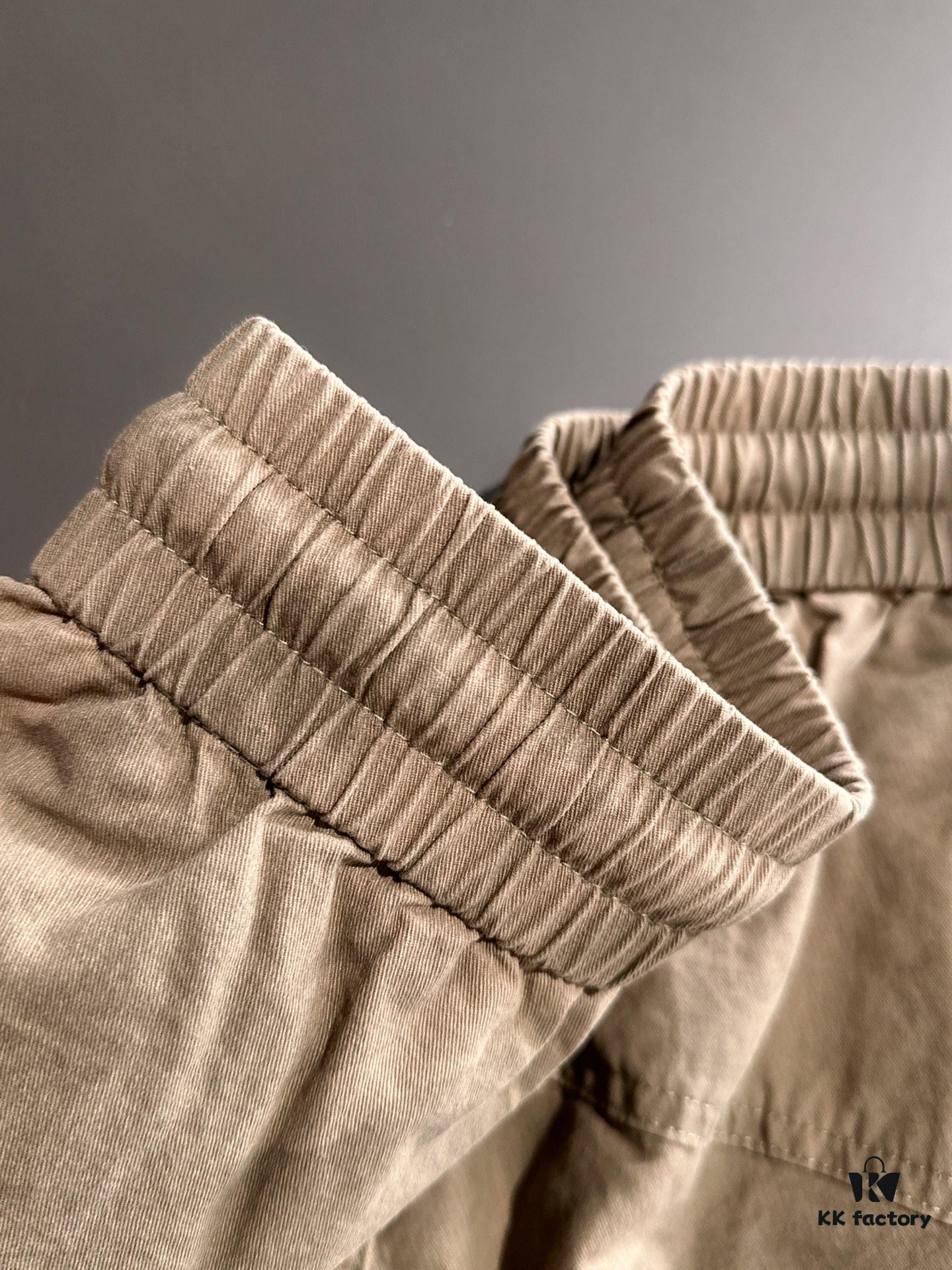 High-End Stone Island 2025 Spring/Summer New Elastic Waist Casual Shorts, Premium Custom Fabric, Breathable and Comfortable, Exquisite Details, Brand Design Concept, Soft and Smooth Texture, Excellent Fit and Tailoring