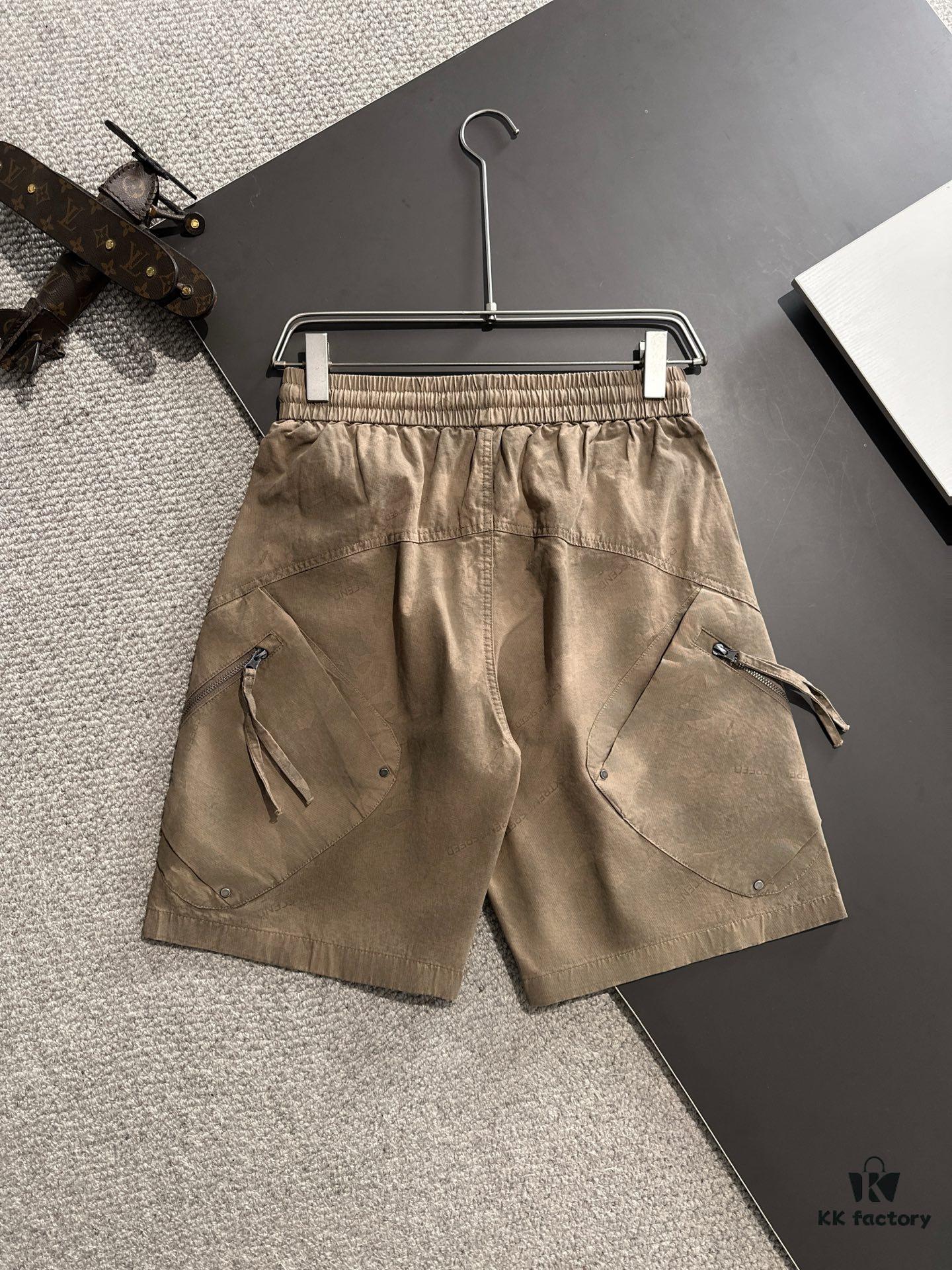 High-End Stone Island 2025 Spring/Summer New Elastic Waist Casual Shorts, Premium Custom Fabric, Breathable and Comfortable, Exquisite Details, Brand Design Concept, Soft and Smooth Texture, Excellent Fit and Tailoring