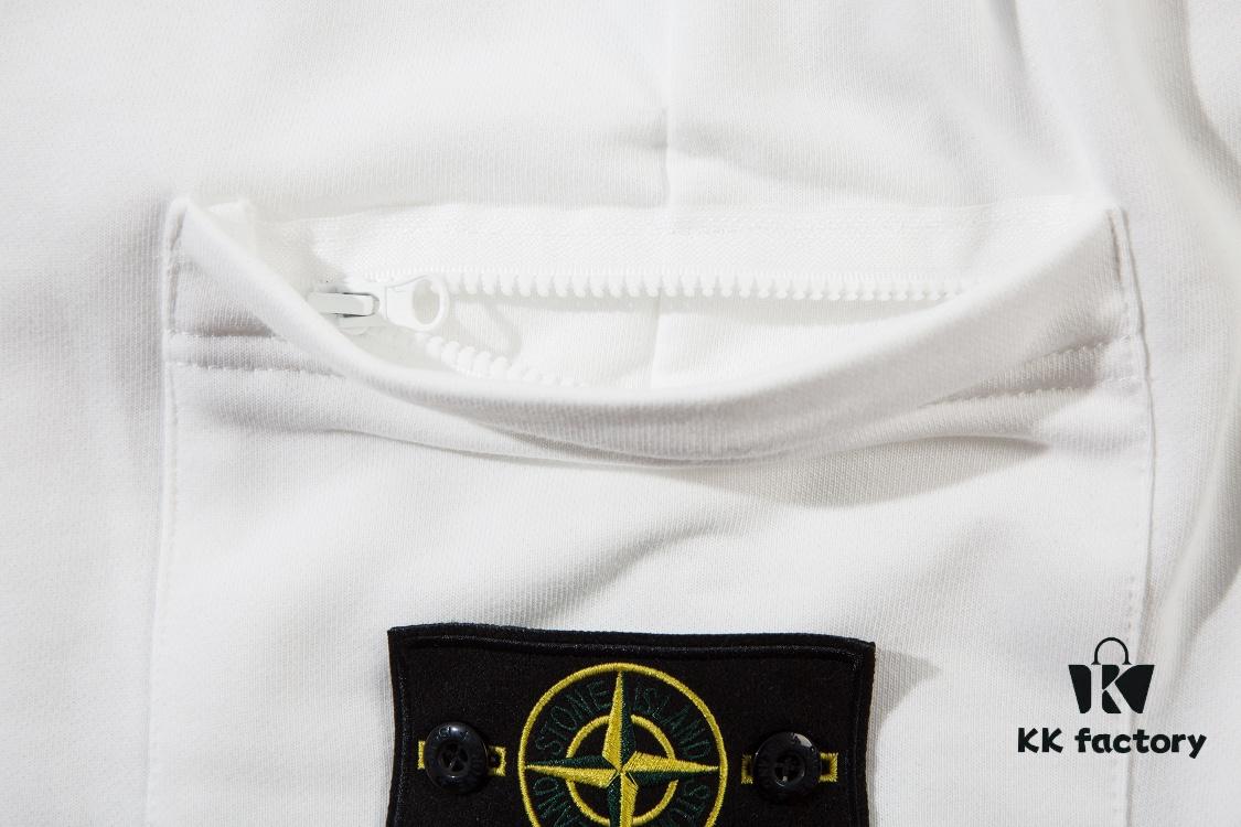 STONE ISLAND Summer Sweatpants in White, Green, Grey, and Maroon