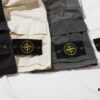 STONE ISLAND (230g Double Yarn) Sleeve Pocket Trench T-Shirt in Black, White, Beige, Grey Green