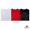 STONE ISLAND Dragon 3D Pattern T-Shirt in Black, White, and Bright Red