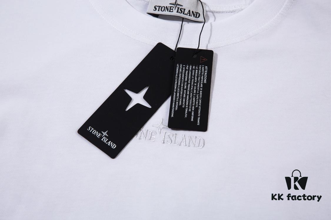 STONE ISLAND Dragon 3D Pattern T-Shirt in Black, White, and Bright Red