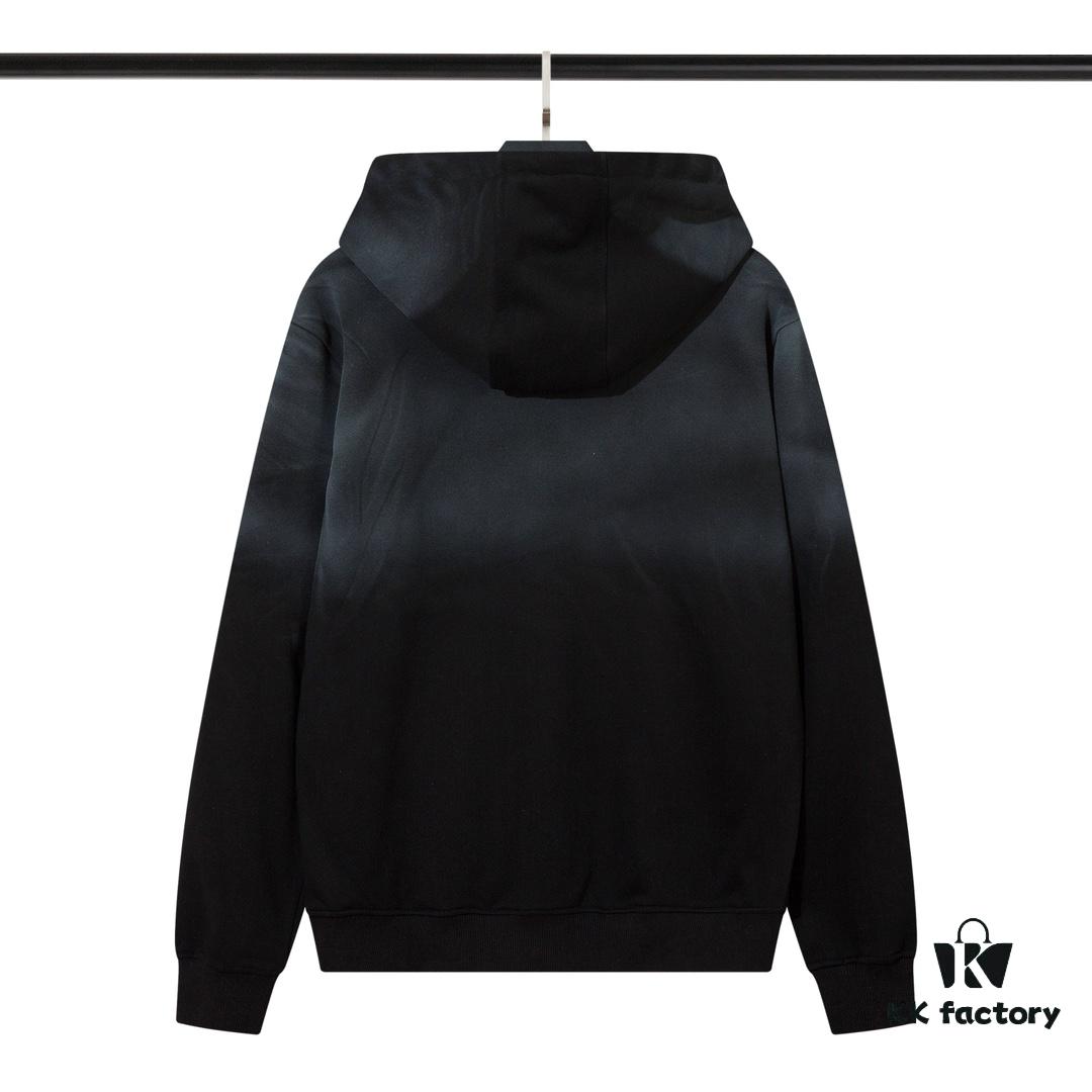 STONE ISLAND Autumn/Winter New Arrival Washed Monkey Process Hooded Sweatshirt in French Terry Fabric Black Military Green Sapphire Blue Light Green Purple Lavender M L XL XXL