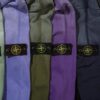 STONE ISLAND Autumn/Winter New Arrival Washed Monkey Process Hooded Sweatshirt in French Terry Fabric Black Military Green Sapphire Blue Light Green Purple Lavender M L XL XXL