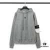 STONE ISLAND Printed Classic Hoodie in Black, Gray, White