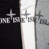 STONE ISLAND Printed Classic Hoodie in Black, Gray, White