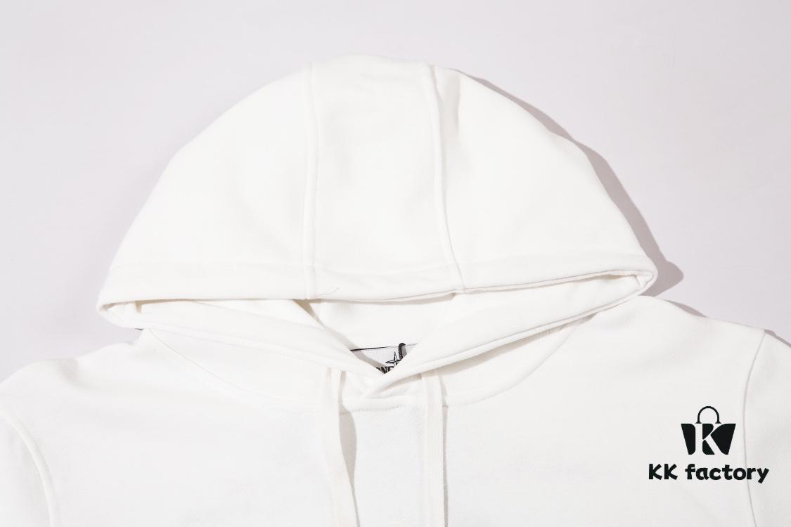 STONE ISLAND Letter Embroidered Reflective Star Hoodie in Black, White, Green