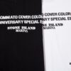 STONE ISLAND Foam Printed Letter T-Shirt in Black and White