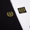 STONE ISLAND Foam Printed Letter T-Shirt in Black and White