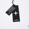 STONE ISLAND Foam Printed Letter T-Shirt in Black and White