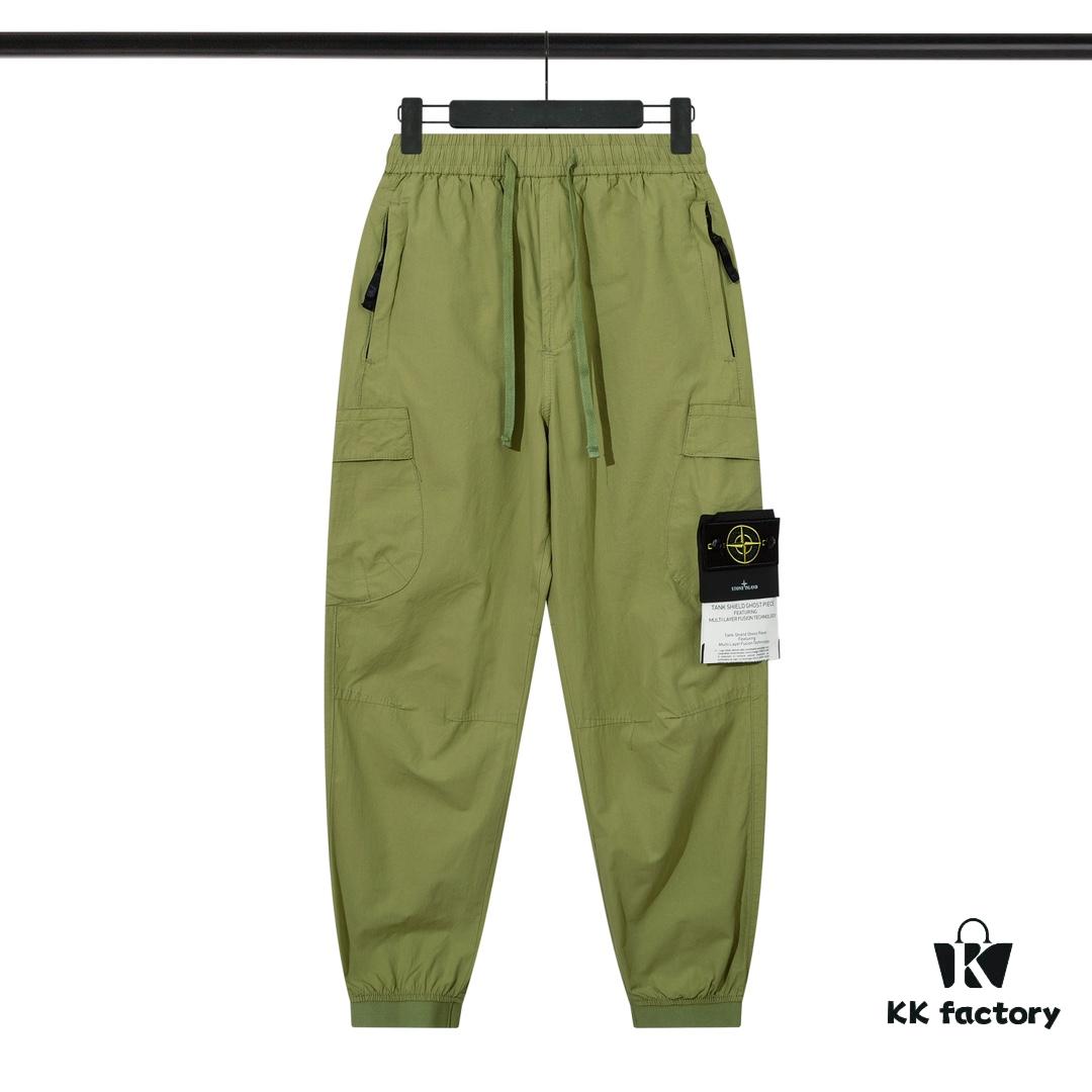255# STONE ISLAND Cargo Casual Lightweight Trousers in Royal Blue, Green, Light Gray - Sizes M, L, XL, XXL