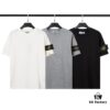 STONE ISLAND Compass Patch Knit Sweater T-Shirt in Black, White, Gray