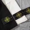 STONE ISLAND Compass Patch Knit Sweater T-Shirt in Black, White, Gray