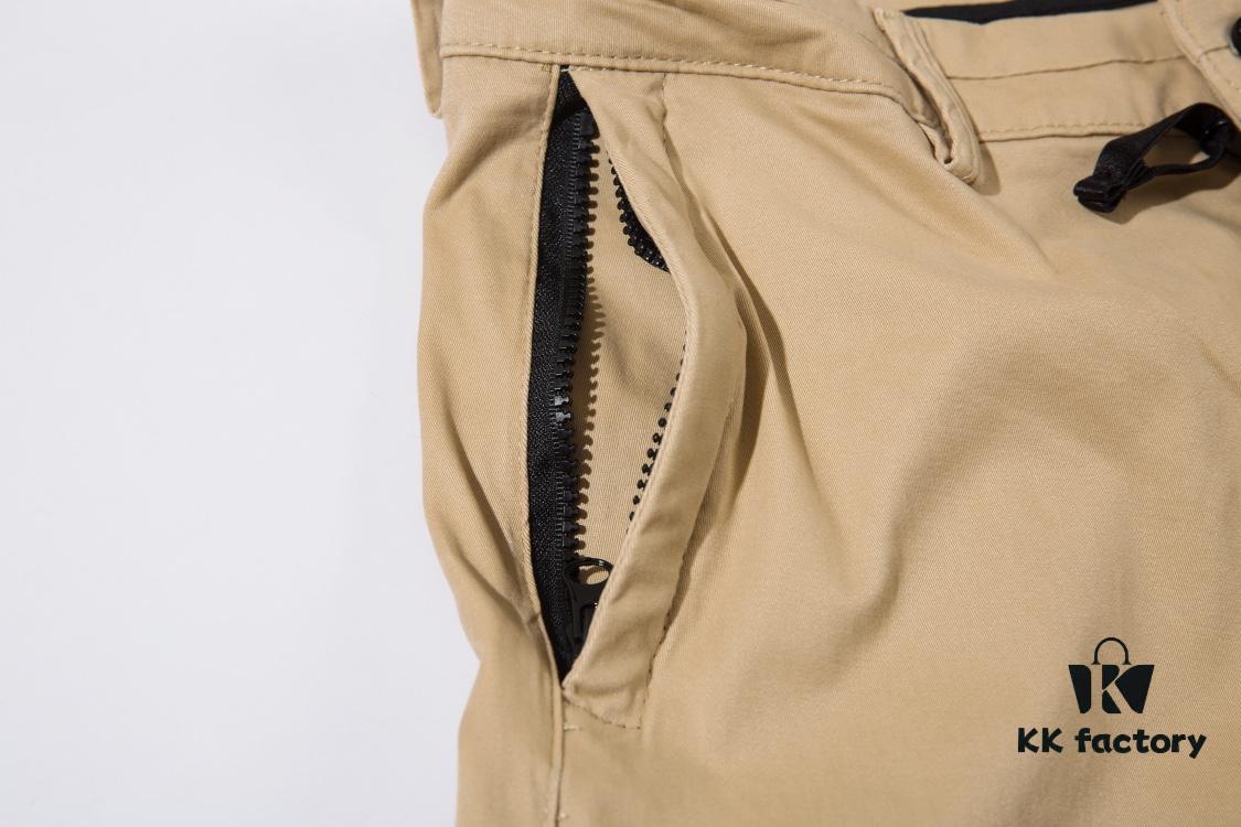 STONE ISLAND Zipper Pocket Elastic Slim-Fit Tactical Pants